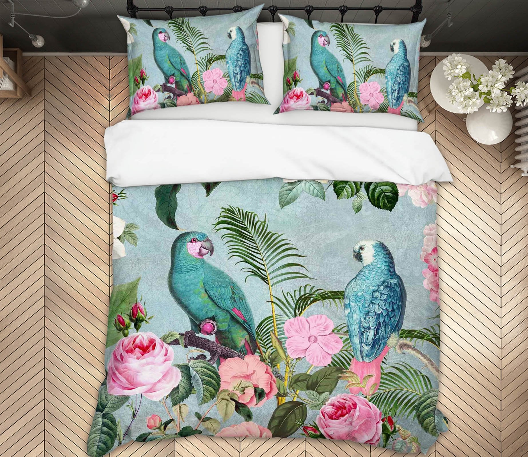 3D Bird Family 2127 Andrea haase Bedding Bed Pillowcases Quilt Quiet Covers AJ Creativity Home 