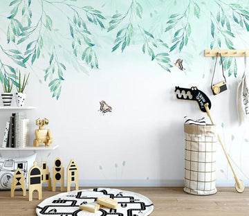 3D Green Leaves WC83 Wall Murals Wallpaper AJ Wallpaper 2 