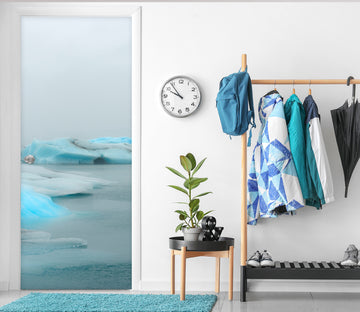 3D Blue Glacier 11560 Marco Carmassi Door Mural