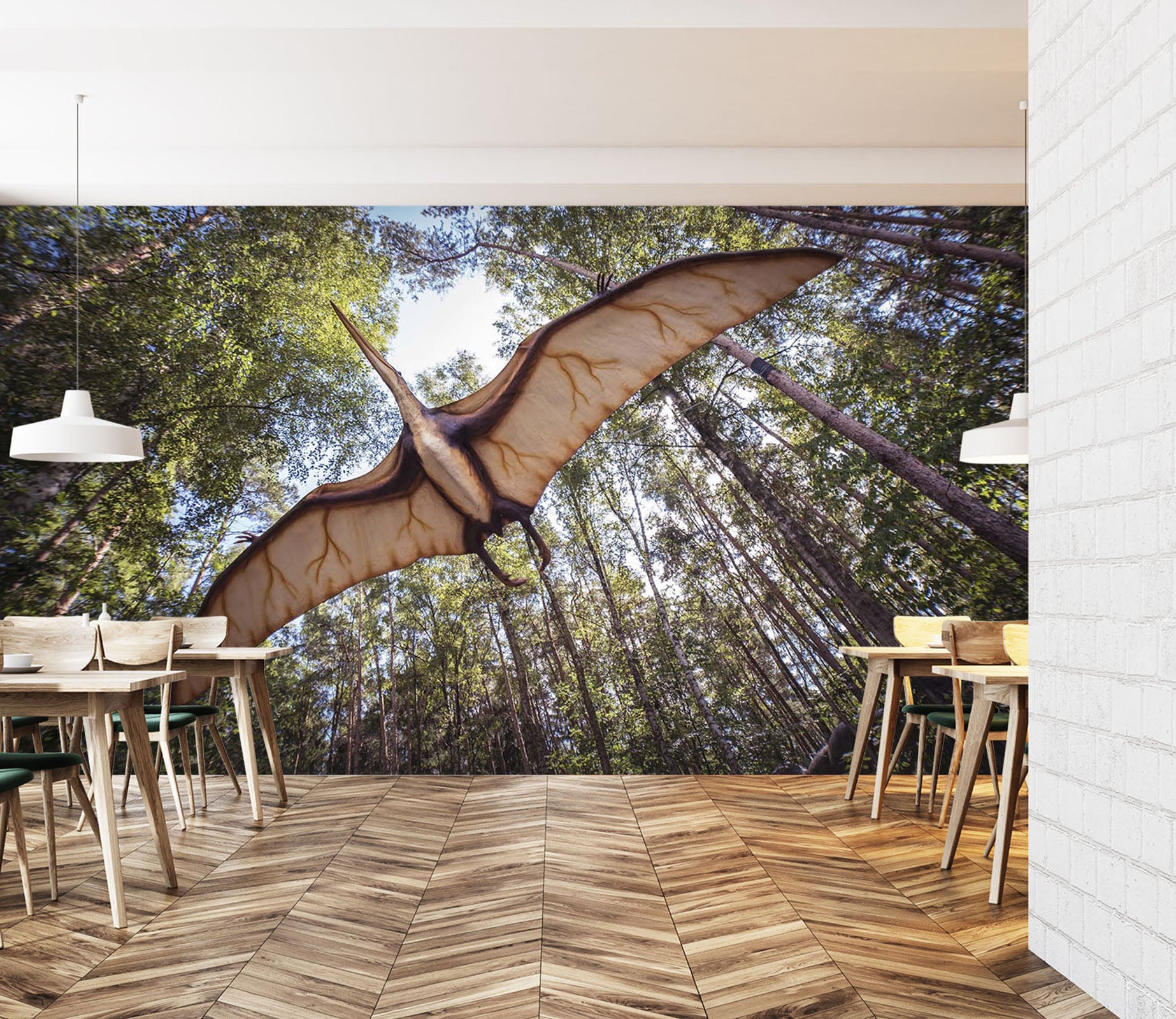 3D Dinosaur Forest 209 Wall Murals