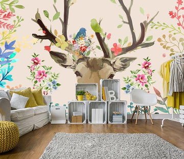 3D Elk 346 Wall Murals Wallpaper AJ Wallpaper 2 