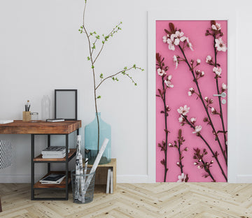 3D Plum Branch 10602 Assaf Frank Door Mural