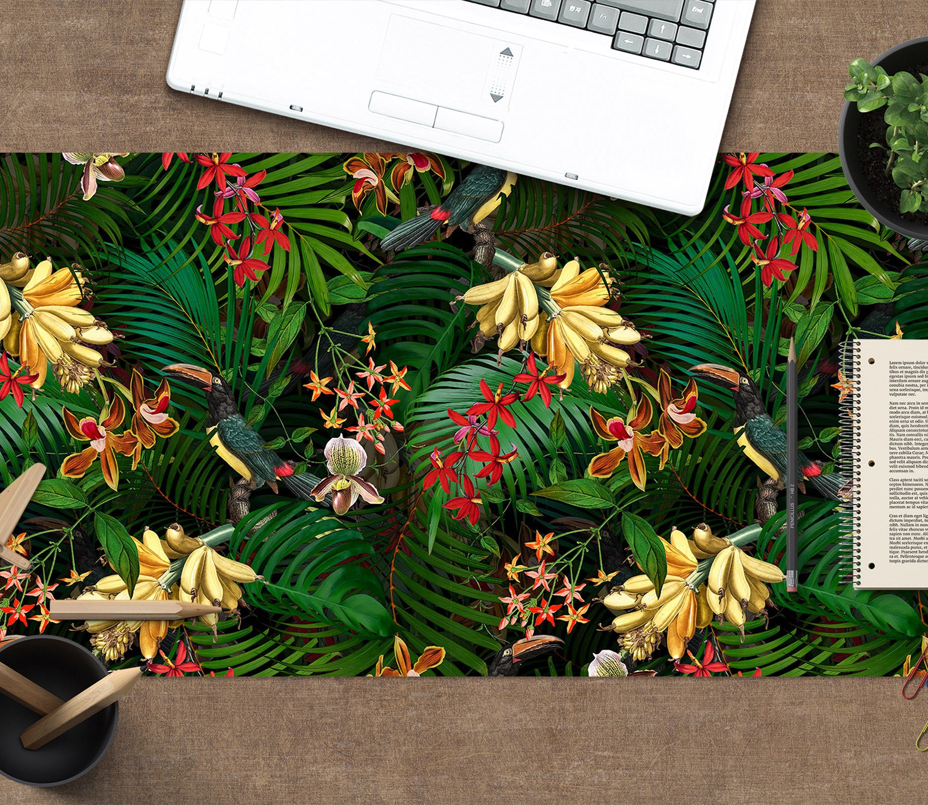 3D Grove Banana 120194 Uta Naumann Desk Mat