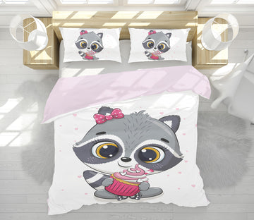 3D Cartoon Tanuki 63217 Bed Pillowcases Quilt