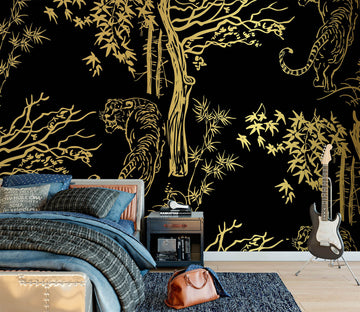 3D Tiger Tree 1143 Wall Murals