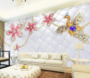 3D Phoenix Diamond WC779 Wall Murals