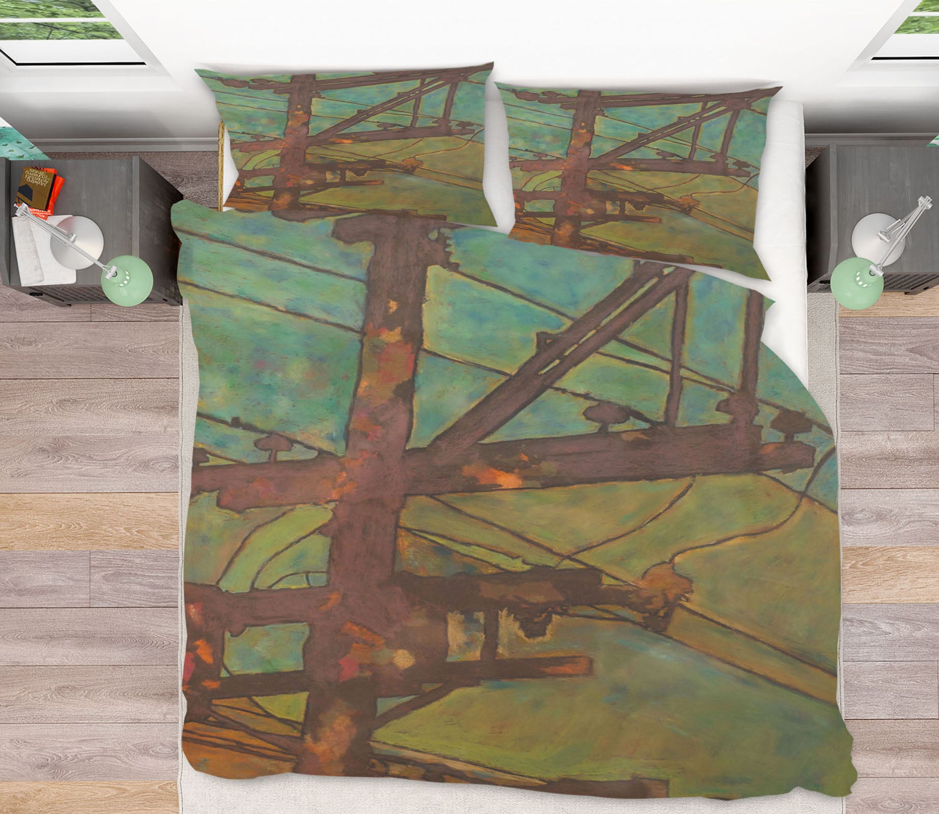 3D Telephone Pole 1109 Allan P. Friedlander Bedding Bed Pillowcases Quilt