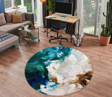 3D Painted Pigments 906 Skromova Marina Rug Round Non Slip Rug Mat