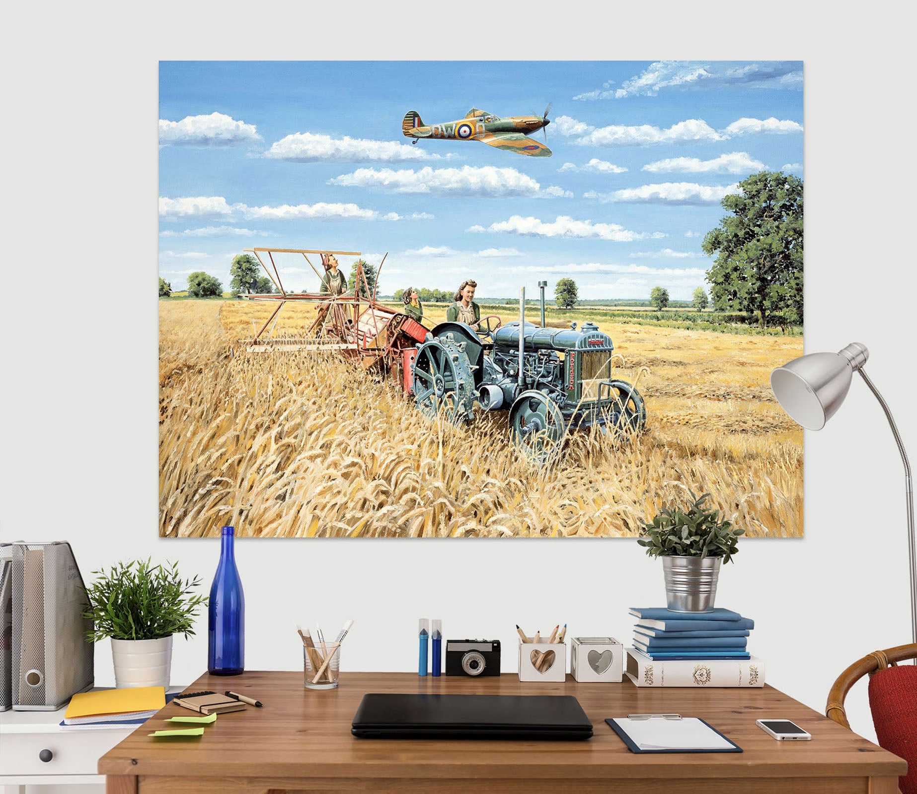 3D Harvesting Victory 039 Trevor Mitchell Wall Sticker