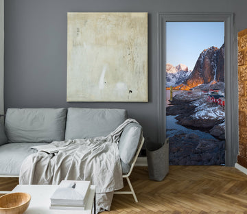 3D Snow Rock 119181 Marco Carmassi Door Mural