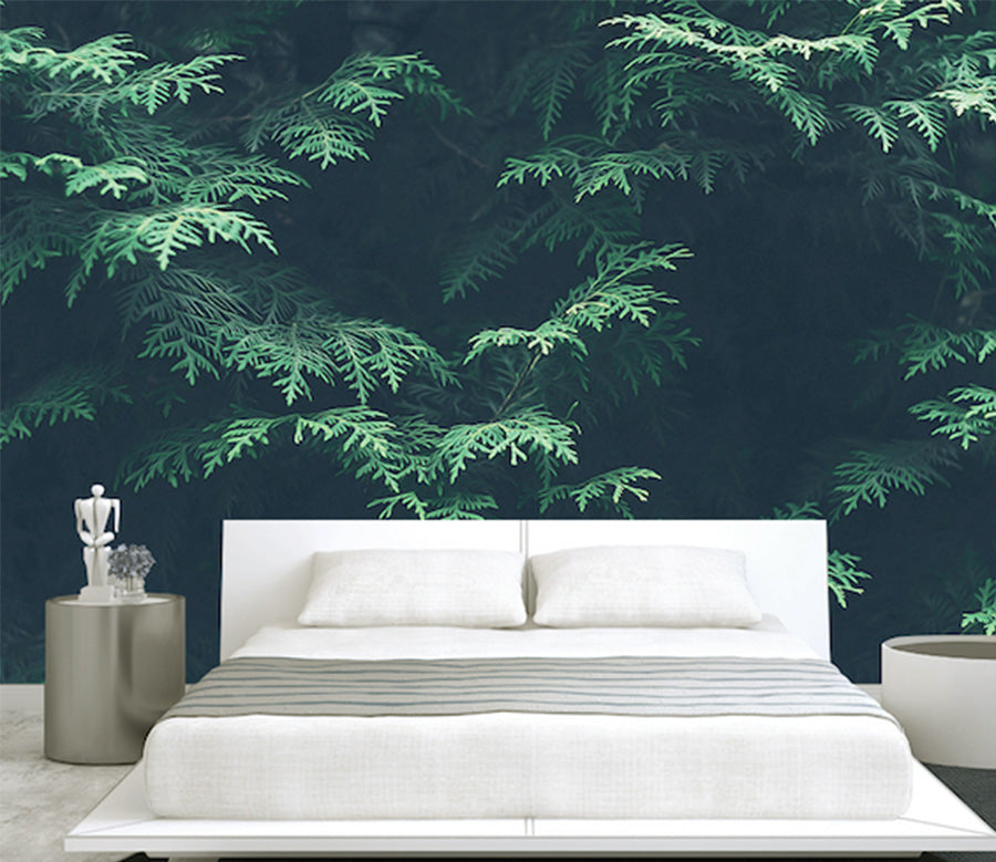 3D Jungle Leaves WG171 Wall Murals