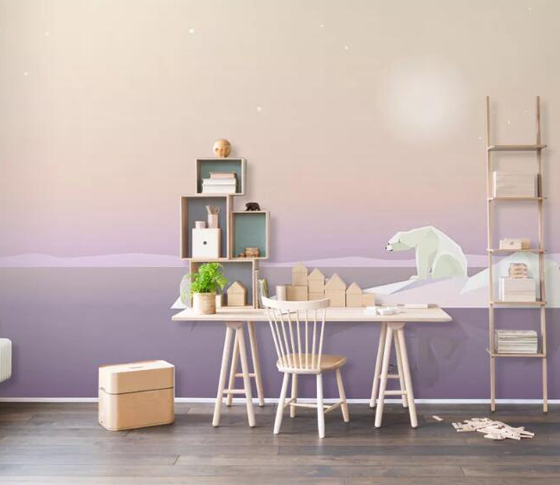 3D Polar Bear WG36 Wall Murals Wallpaper AJ Wallpaper 2 