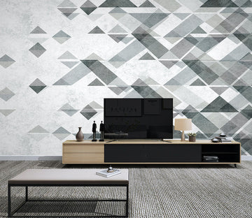 3D Grey Geometry WG072 Wall Murals