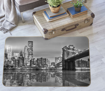 3D Grey City 1095 Marco Carmassi Rug Non Slip Rug Mat