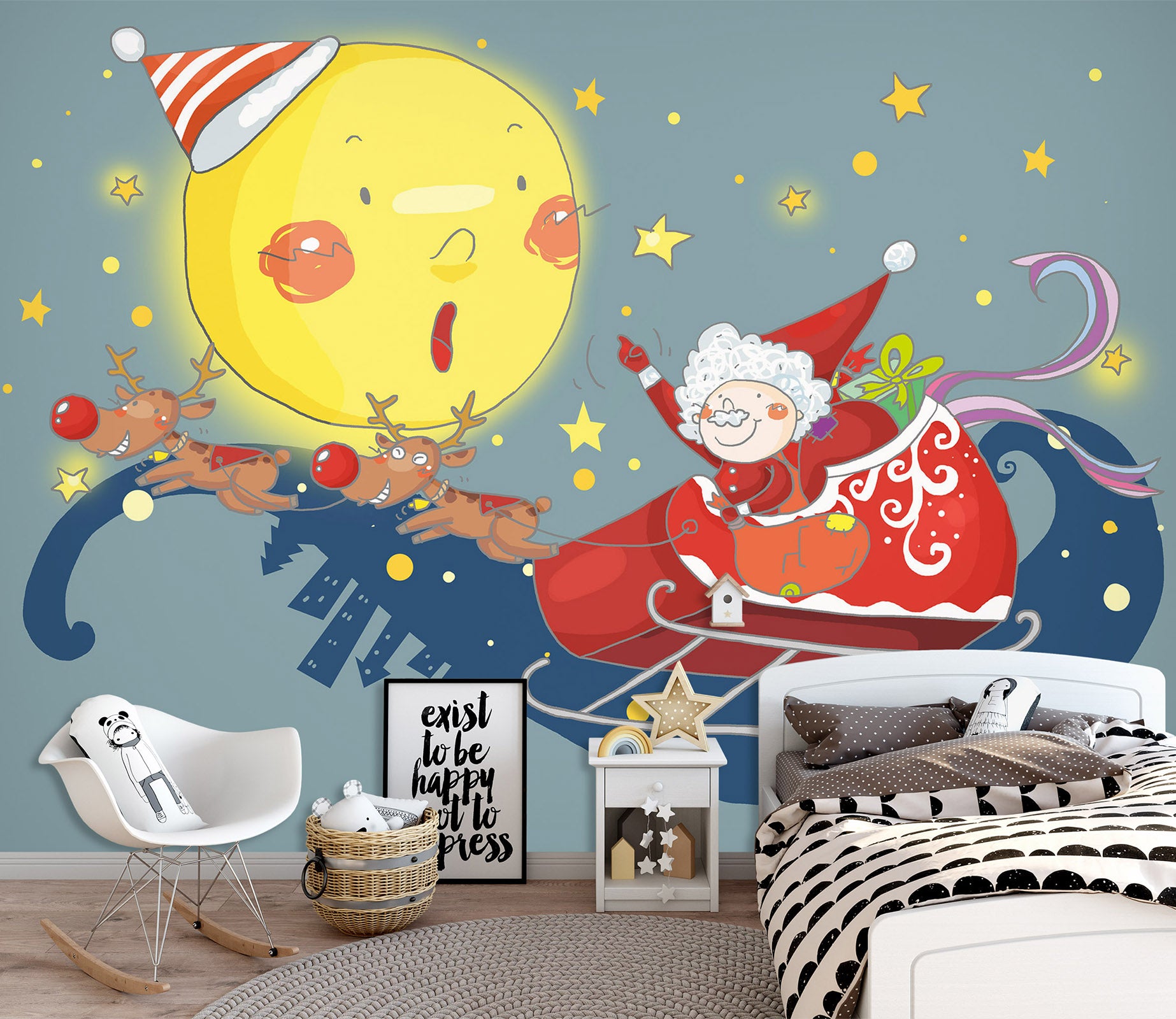 3D Moon Doll 1723 Wall Murals