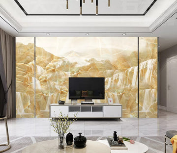 3D Yellow Falls WC2500 Wall Murals