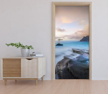 3D Sea Tide Stone 115108 Marco Carmassi Door Mural