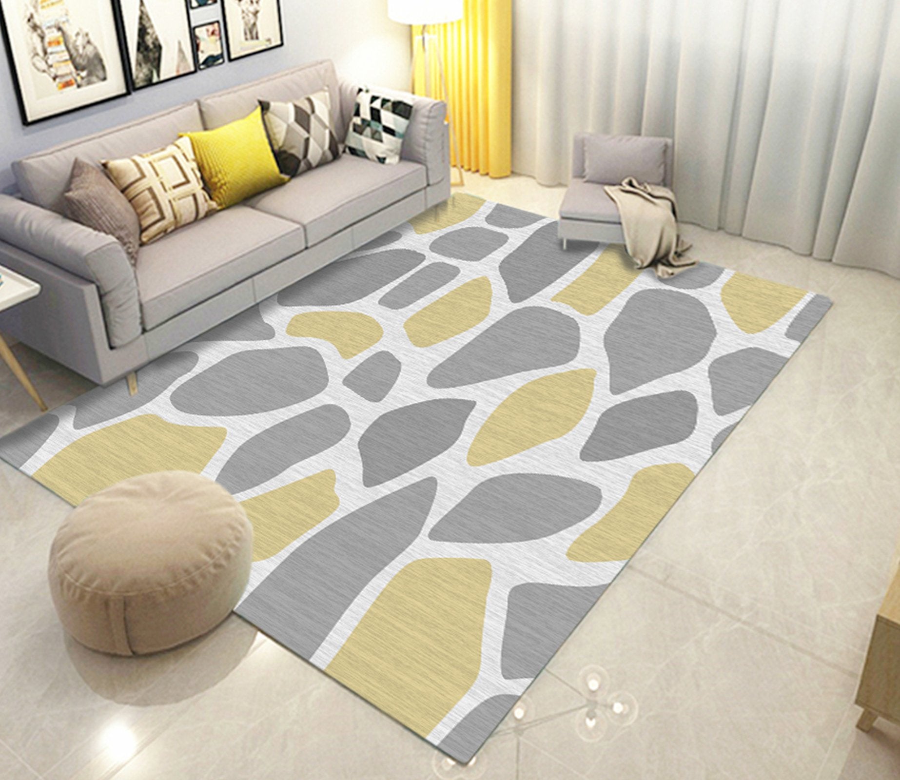 3D Color Pattern WG267 Non Slip Rug Mat Mat AJ Creativity Home 