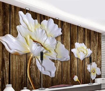 3D White Lotus WC1006 Wall Murals