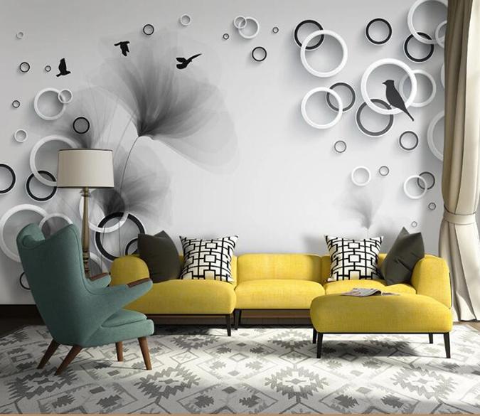 3D Geometric Circle 282 Wall Murals Wallpaper AJ Wallpaper 2 