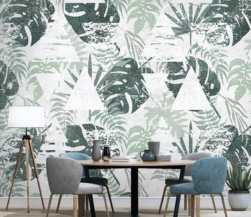 3D Green Leaf WG040 Wall Murals