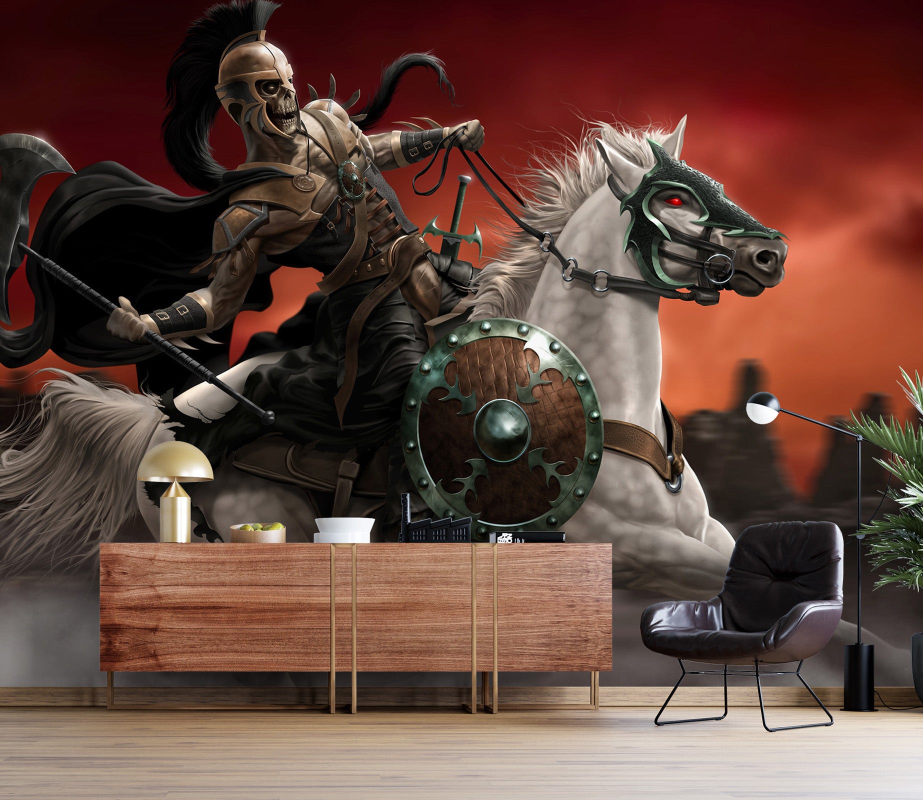 3D Knight Horse 5006 Tom Wood Wall Mural Wall Murals