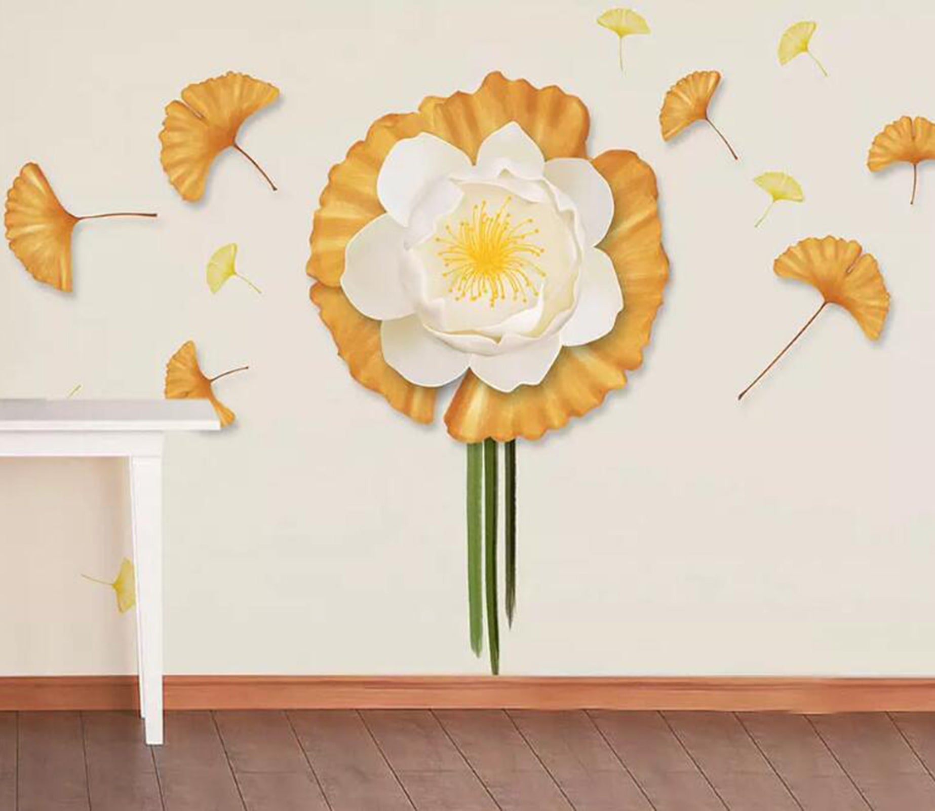 3D Leaves Flowers WG39 Wall Murals Wallpaper AJ Wallpaper 2 