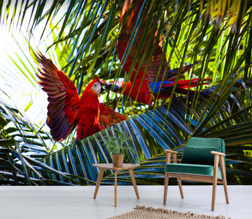 3D Forest Parrot 415 Wall Murals