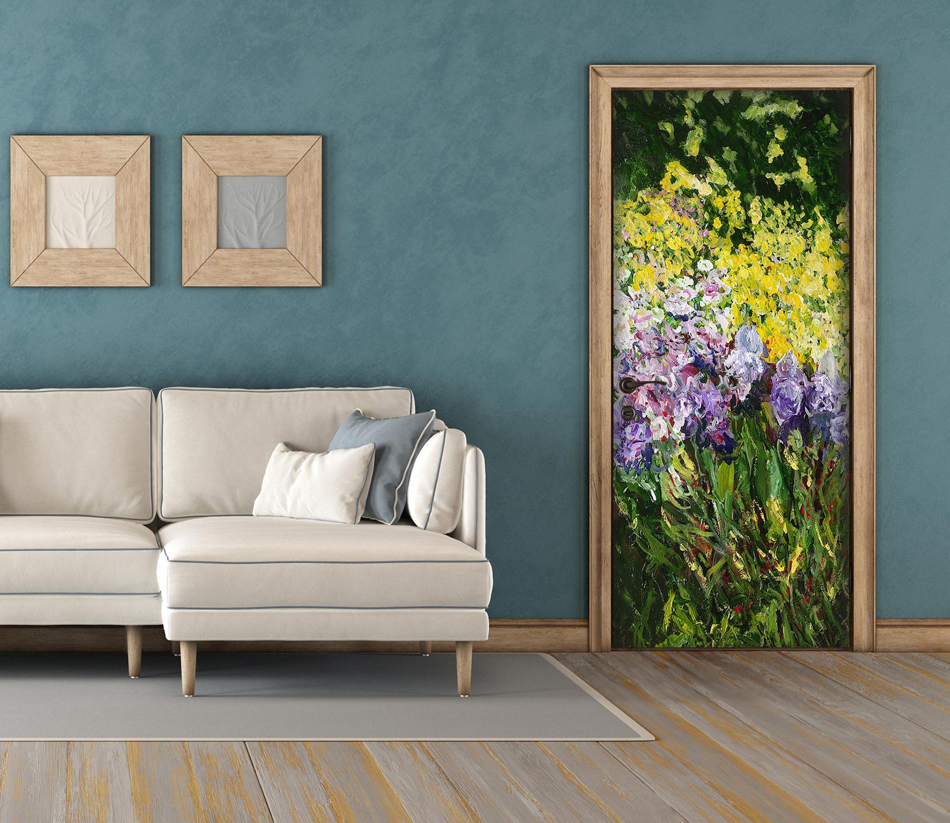 3D Flower Bush 9310 Allan P. Friedlander Door Mural