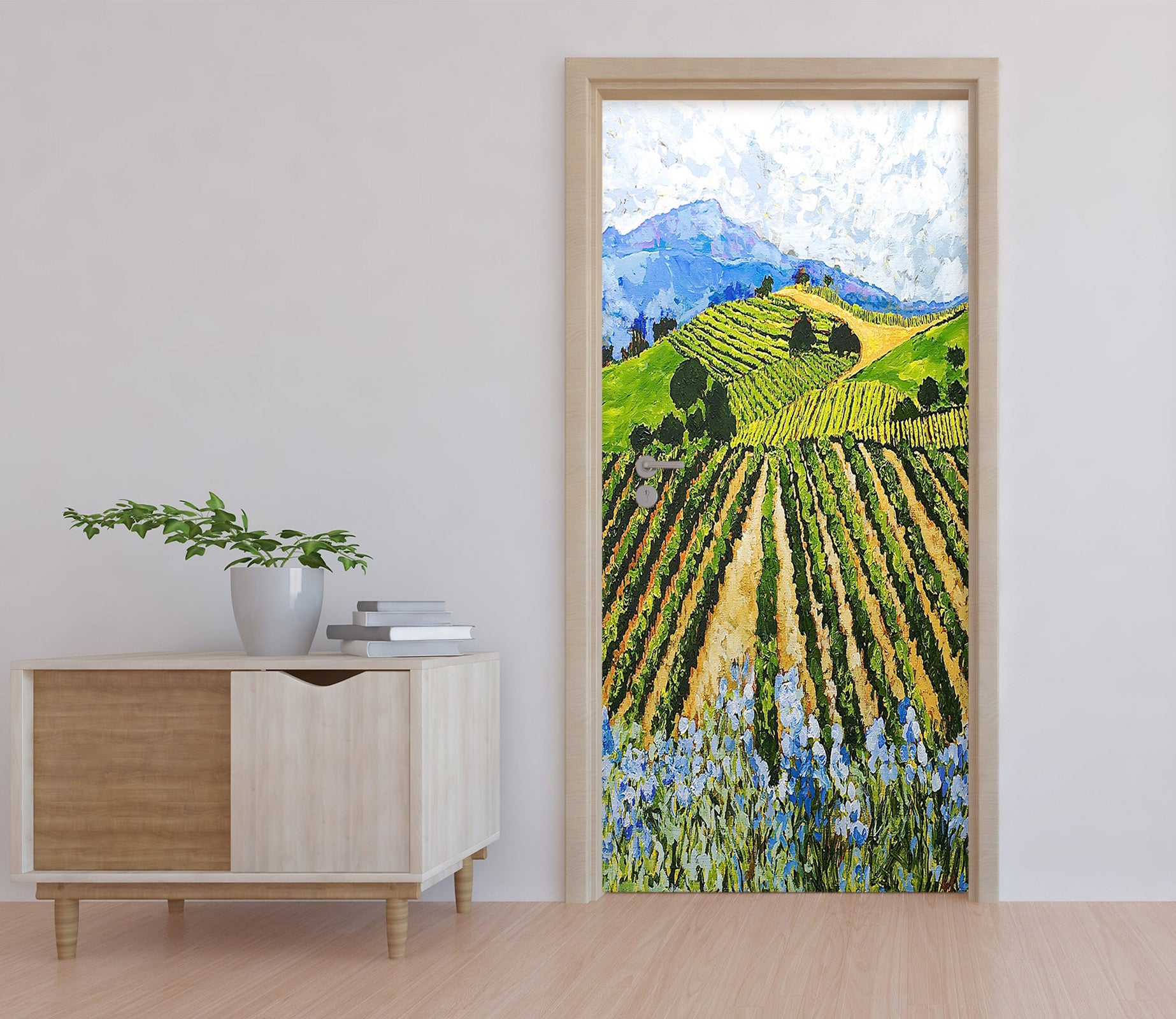 3D Field Mountains 9312 Allan P. Friedlander Door Mural