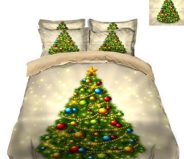 3D Christmas Tree 31169 Christmas Quilt Duvet Cover Xmas Bed Pillowcases