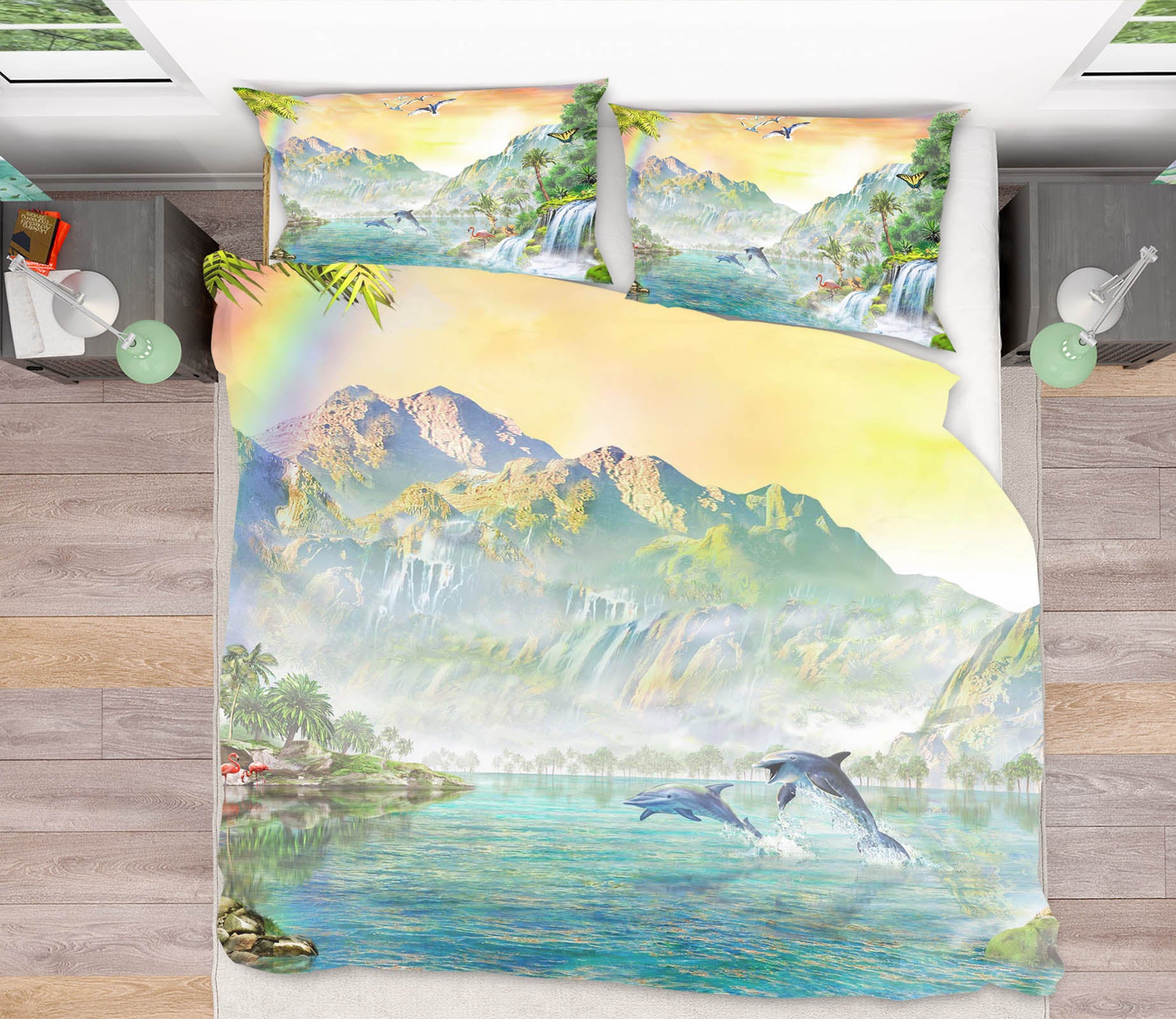 3D Canyon Rainbow 2118 Adrian Chesterman Bedding Bed Pillowcases Quilt