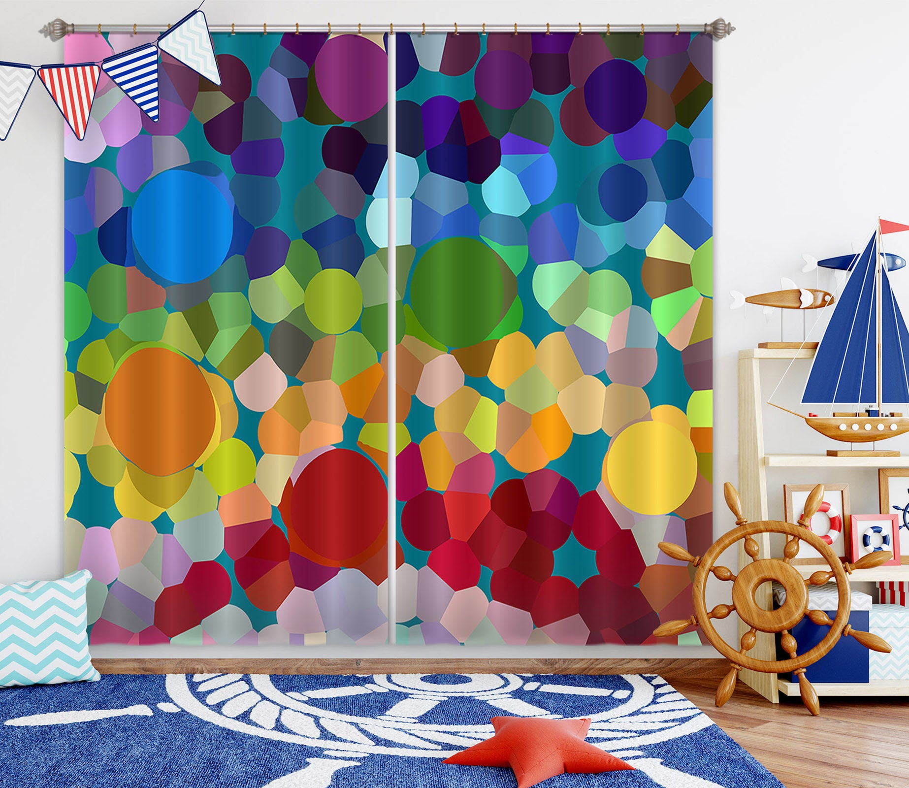 3D Colored 71037 Shandra Smith Curtain Curtains Drapes