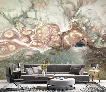 3D Green Pattern WG052 Wall Murals