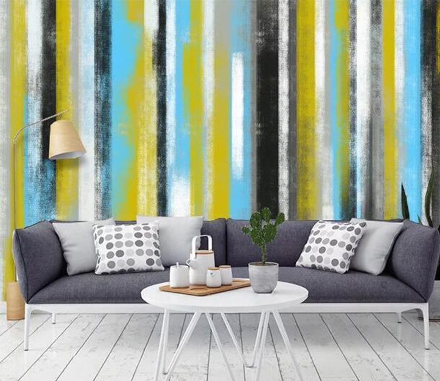 3D Color Stripes WC1072 Wall Murals