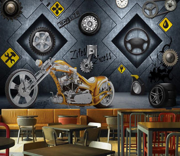 3D Diamond Machinery 523 Wall Murals