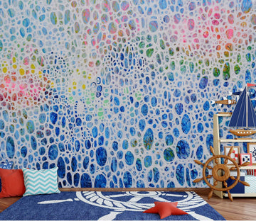 3D Bubble Circle Pattern 12145 Misako Chida Wall Mural Wall Murals