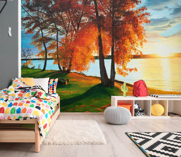 3D Lawn Tree 1843 Marina Zotova Wall Mural Wall Murals