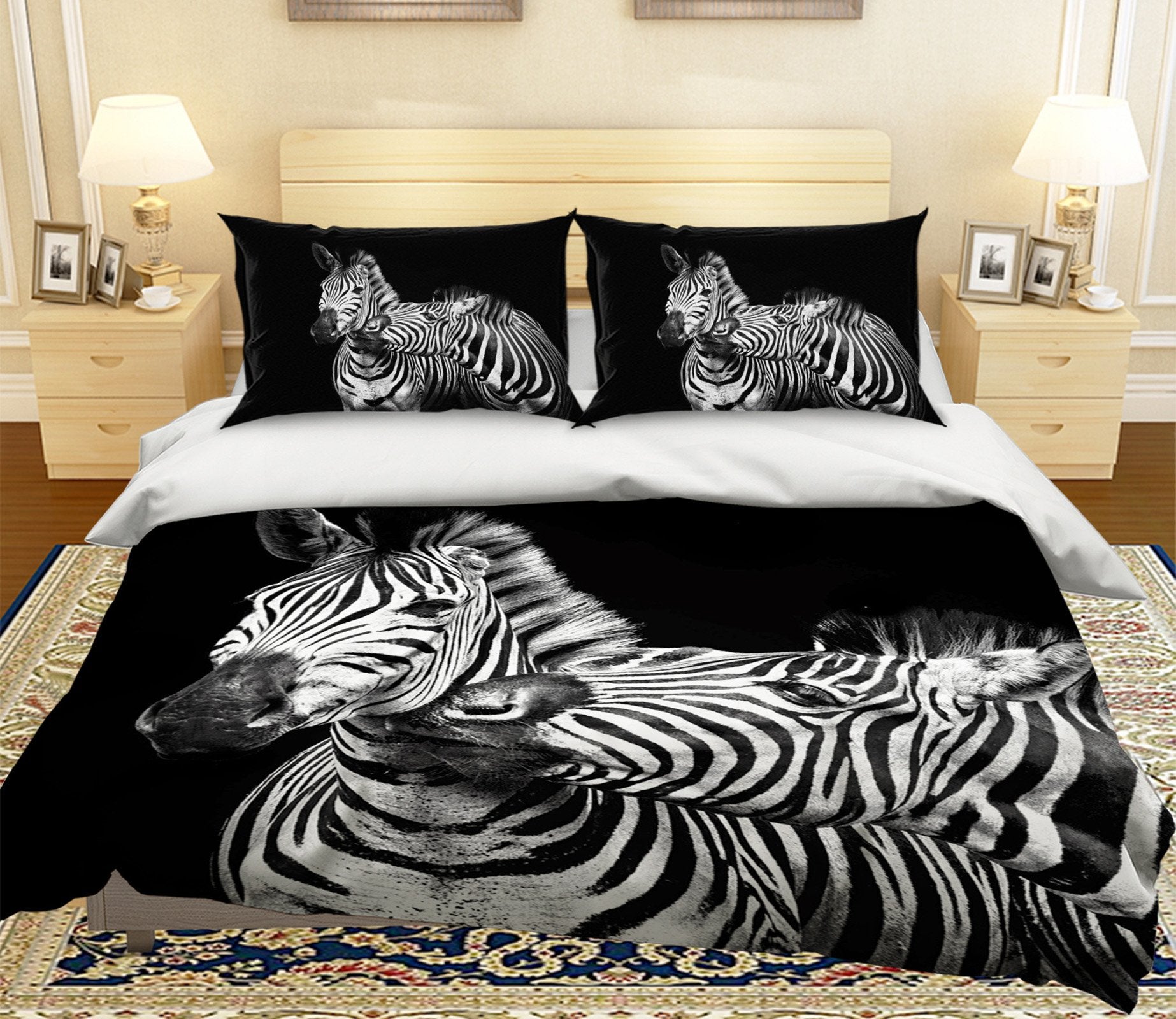 3D Zebra 2016 Bed Pillowcases Quilt Quiet Covers AJ Creativity Home 