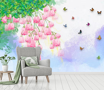 3D Color Flying Butterfly WC812 Wall Murals