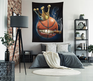 3D Crown Basketball 121149 Tom Wood Tapestry Hanging Cloth Hang