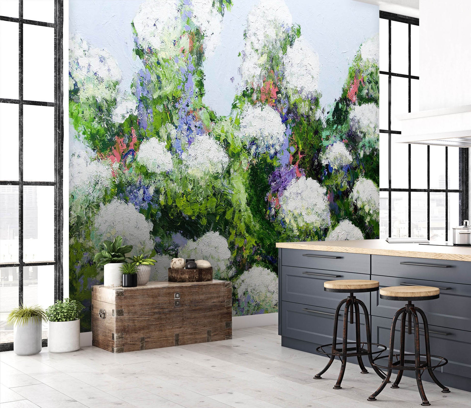 3D Mum's Garden 116 Allan P. Friedlander Wall Mural Wall Murals