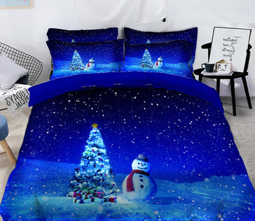 3D Snow Tree 31152 Christmas Quilt Duvet Cover Xmas Bed Pillowcases