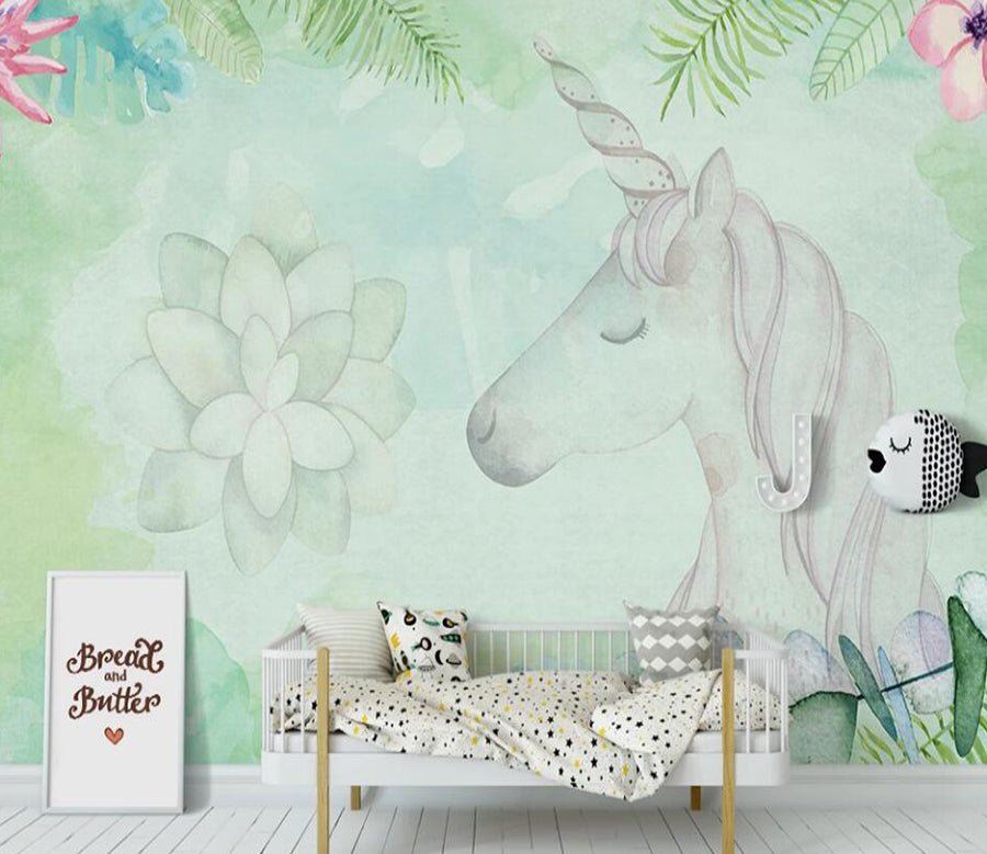 3D Green Shadow Pony 954 Wall Murals