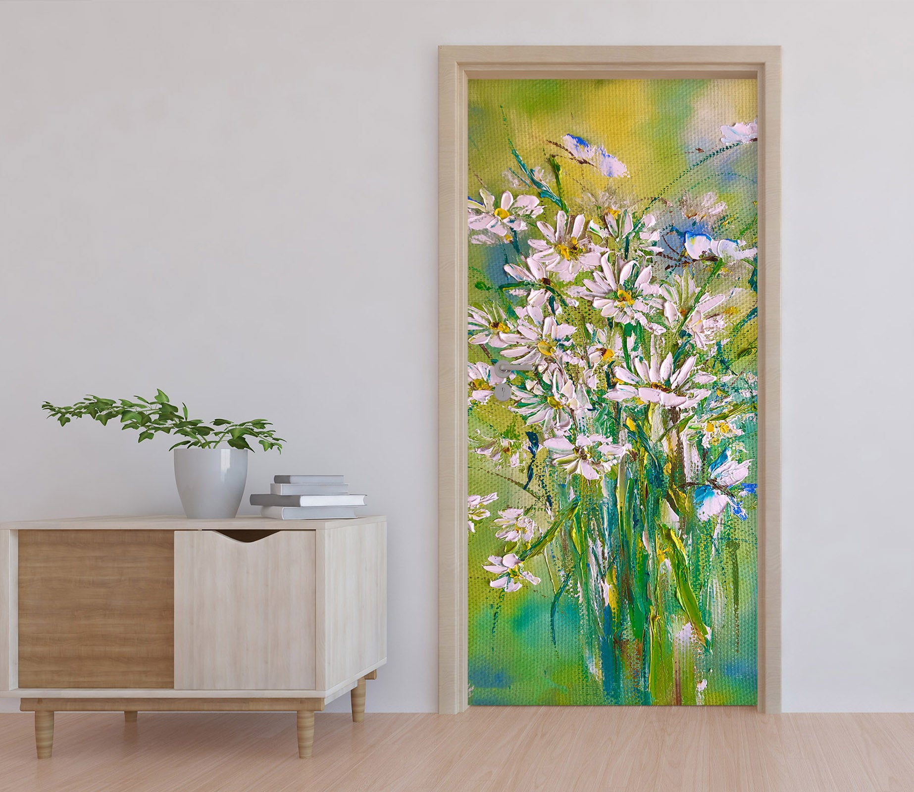 3D Painted Bouquet 852 Skromova Marina Door Mural