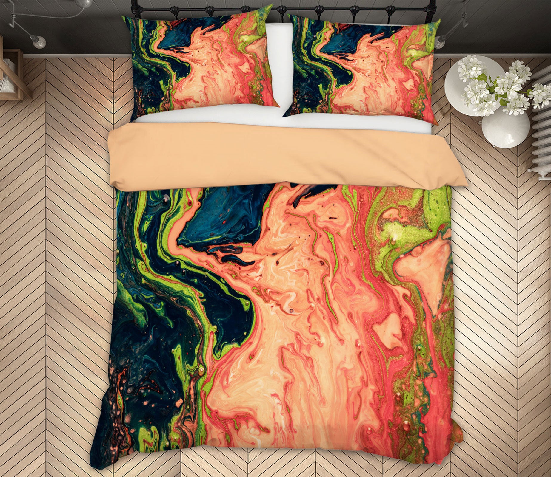 3D Color Texture 67160 Bed Pillowcases Quilt