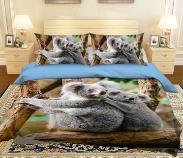 3D Koala 1920 Bed Pillowcases Quilt Quiet Covers AJ Creativity Home 