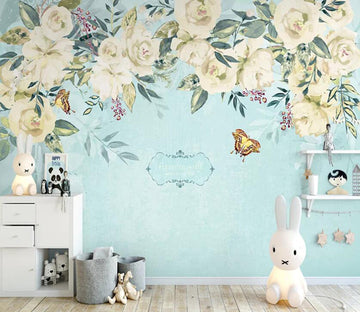 3D Flower Butterfly WC98 Wall Murals Wallpaper AJ Wallpaper 2 