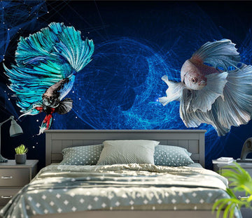 3D Beautiful Fish WG153 Wall Murals