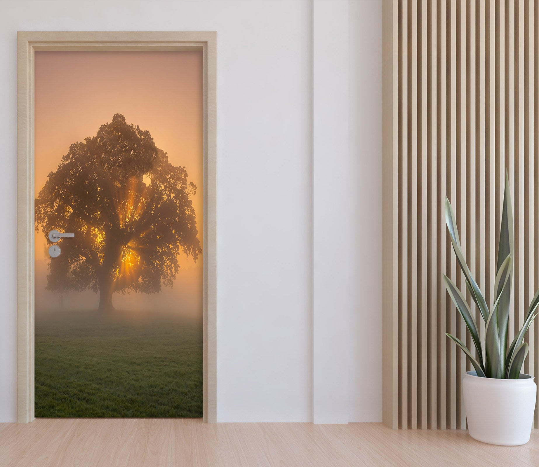 3D Tree Fog 101194 Assaf Frank Door Mural